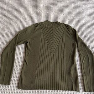 INC International Concepts Olive Turtleneck Sweater
